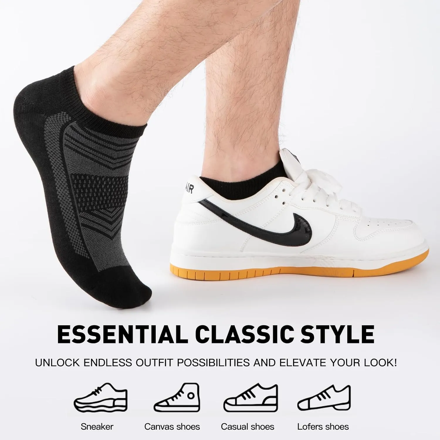 30 Pairs Lightweight Low Cut Socks Men/Women - Breathable Bulk Thin No Show Socks for Men Value Classical Pack