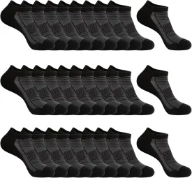 30 Pairs Lightweight Low Cut Socks Men/Women - Breathable Bulk Thin No Show Socks for Men Value Classical Pack
