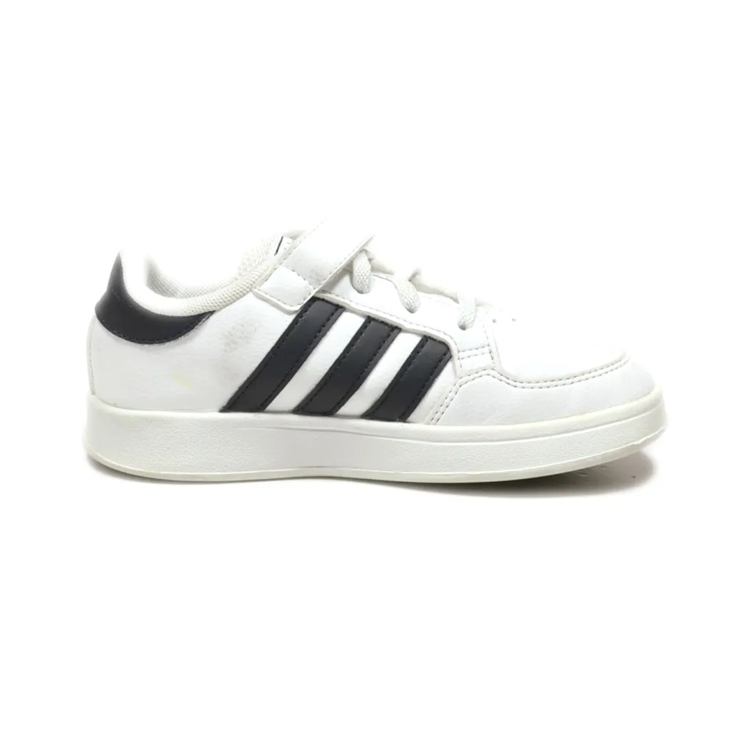 Adidas Neo Breaknet Sneakers Leather White Colour For Kids
