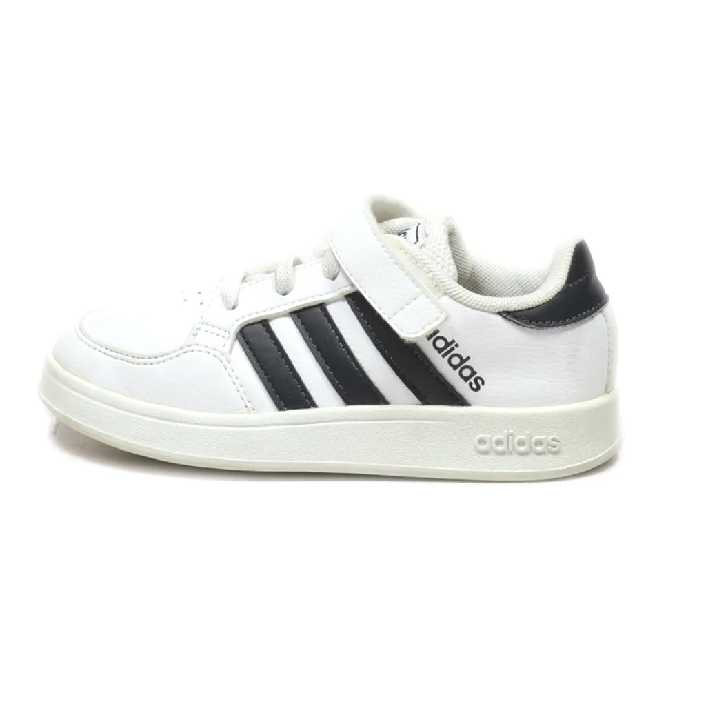 Adidas Neo Breaknet Sneakers Leather White Colour For Kids