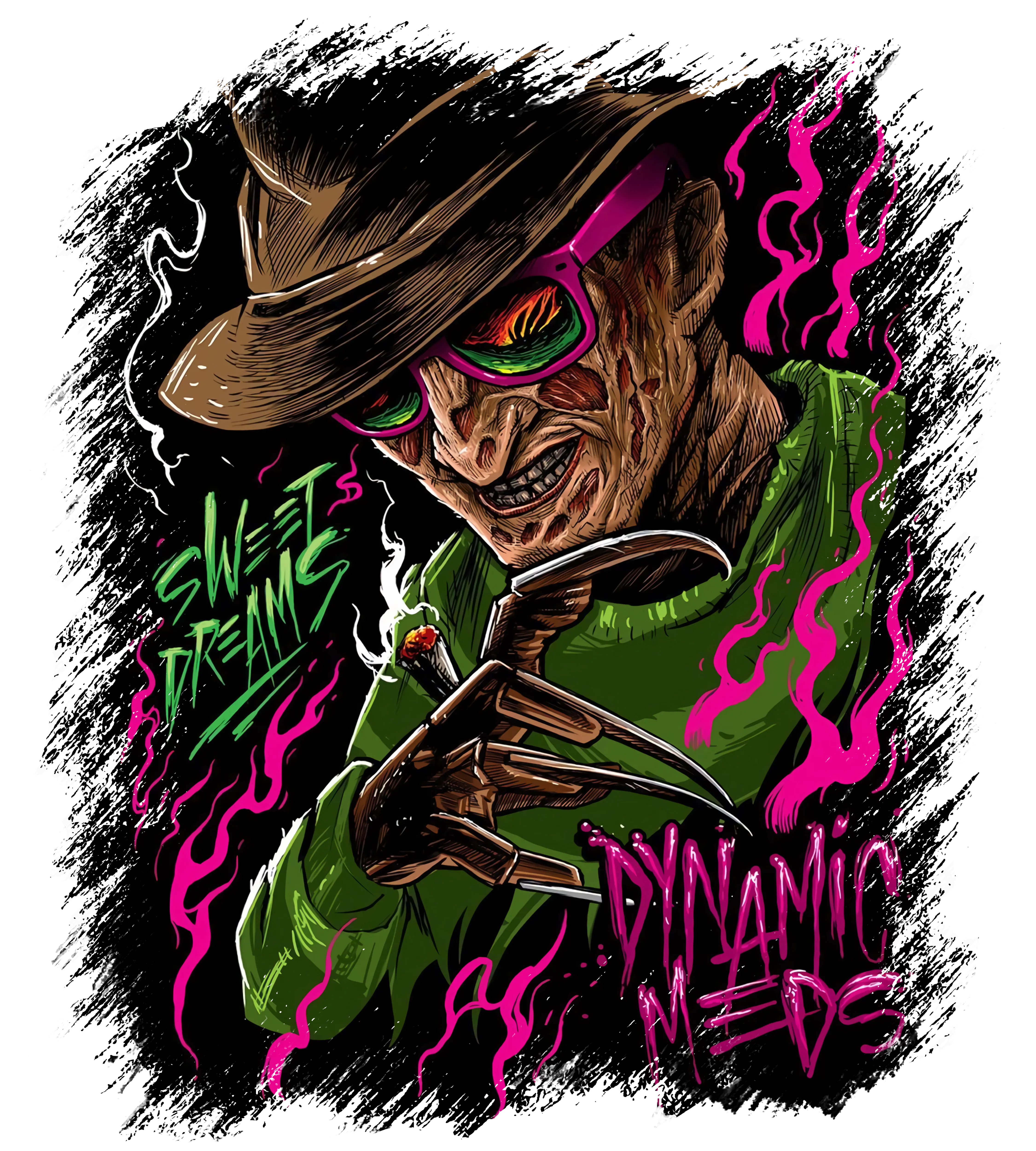 Freddy heat transfer, press and peel, no shirt