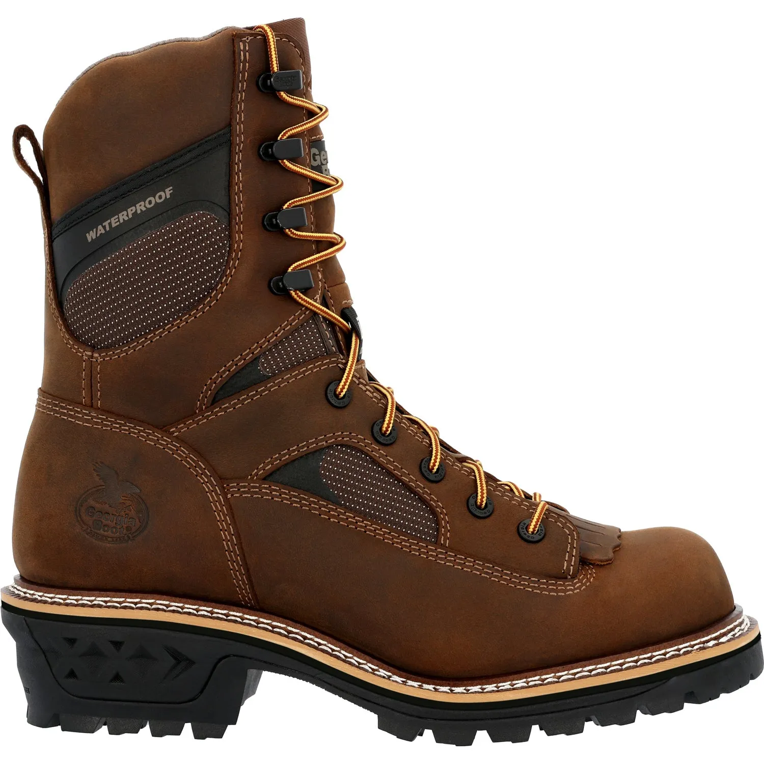 Georgia Mens LTX Logger WP Crazy Horse Leather Work Boots