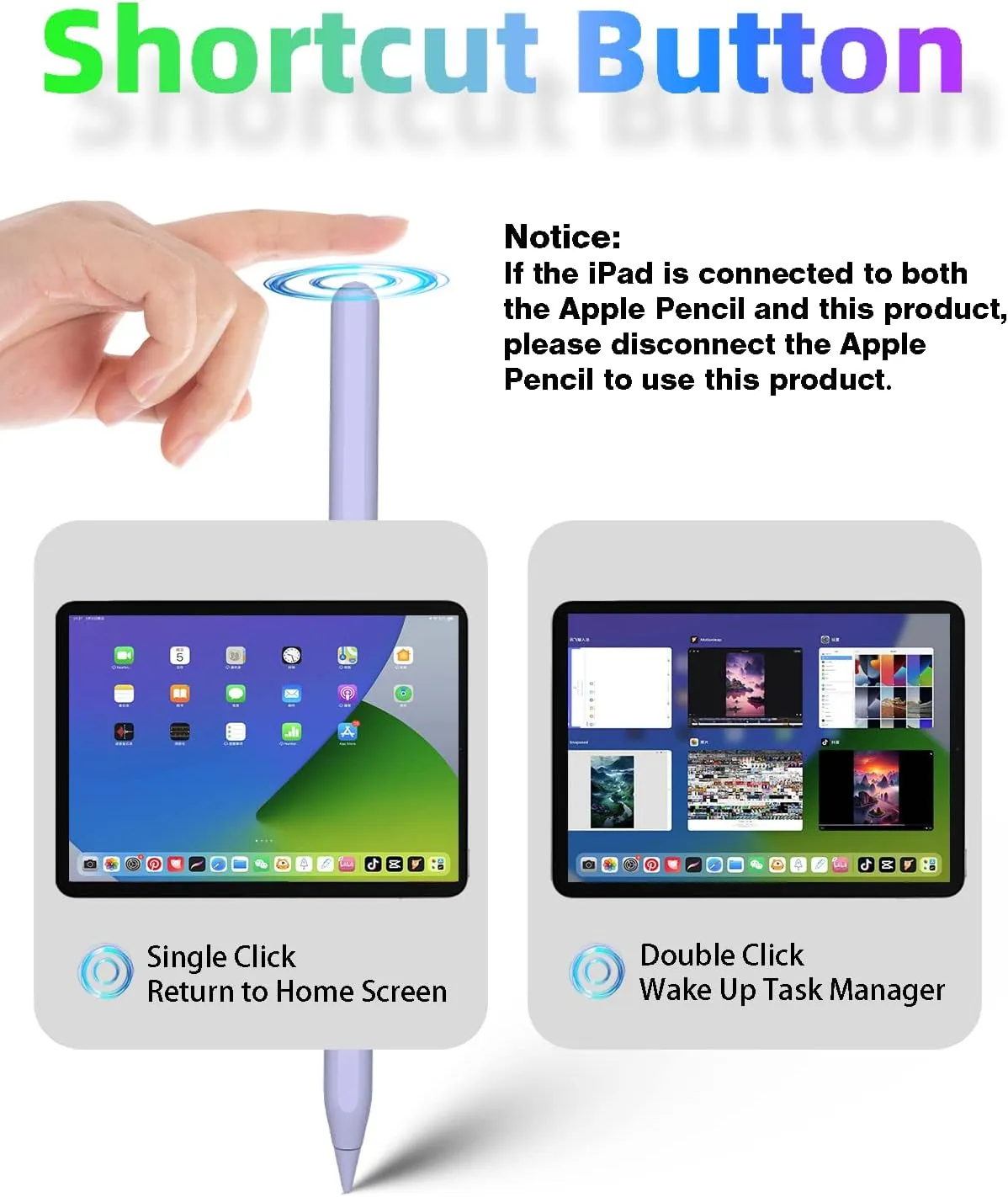 iPad Pencil 2nd Generation with Magnetic Wireless Charging, Same as Apple Pencil 2nd Generation,The Pen Compatible with iPad Pro 11 in 1/2/3/4,iPad Pro 12.9 in 3/4/5/6,iPad Air 4/5,iPad Mini