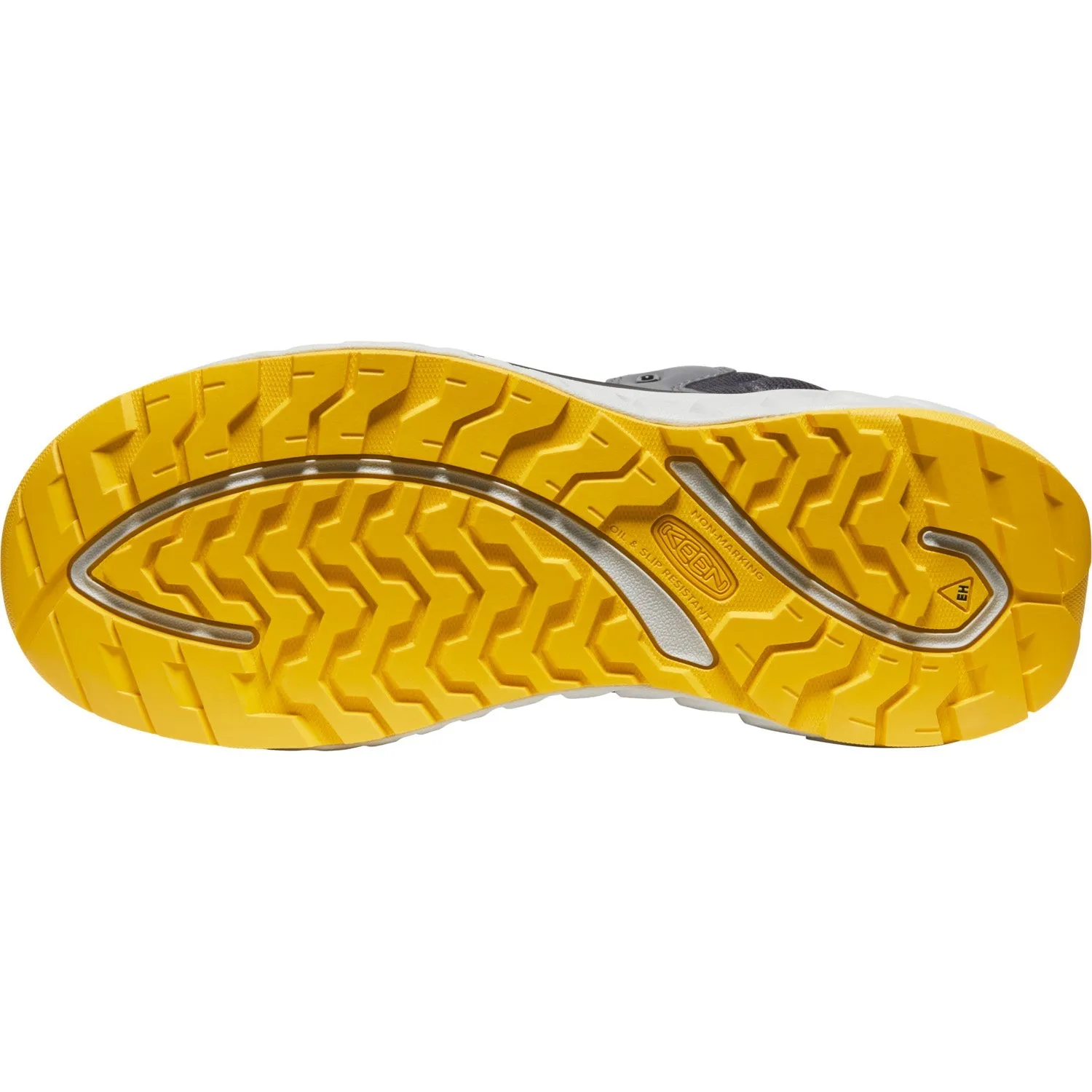 Keen Utility Mens Arvada Mid CT Steel Grey/Keen Yellow Synthetic Work Boots