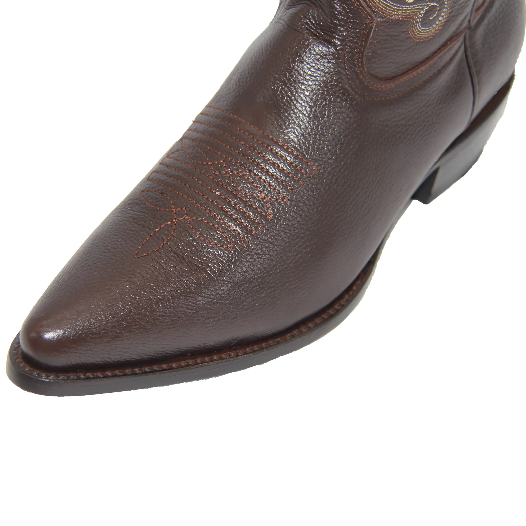 Men’s Genuine Leather J Toe Western Boot