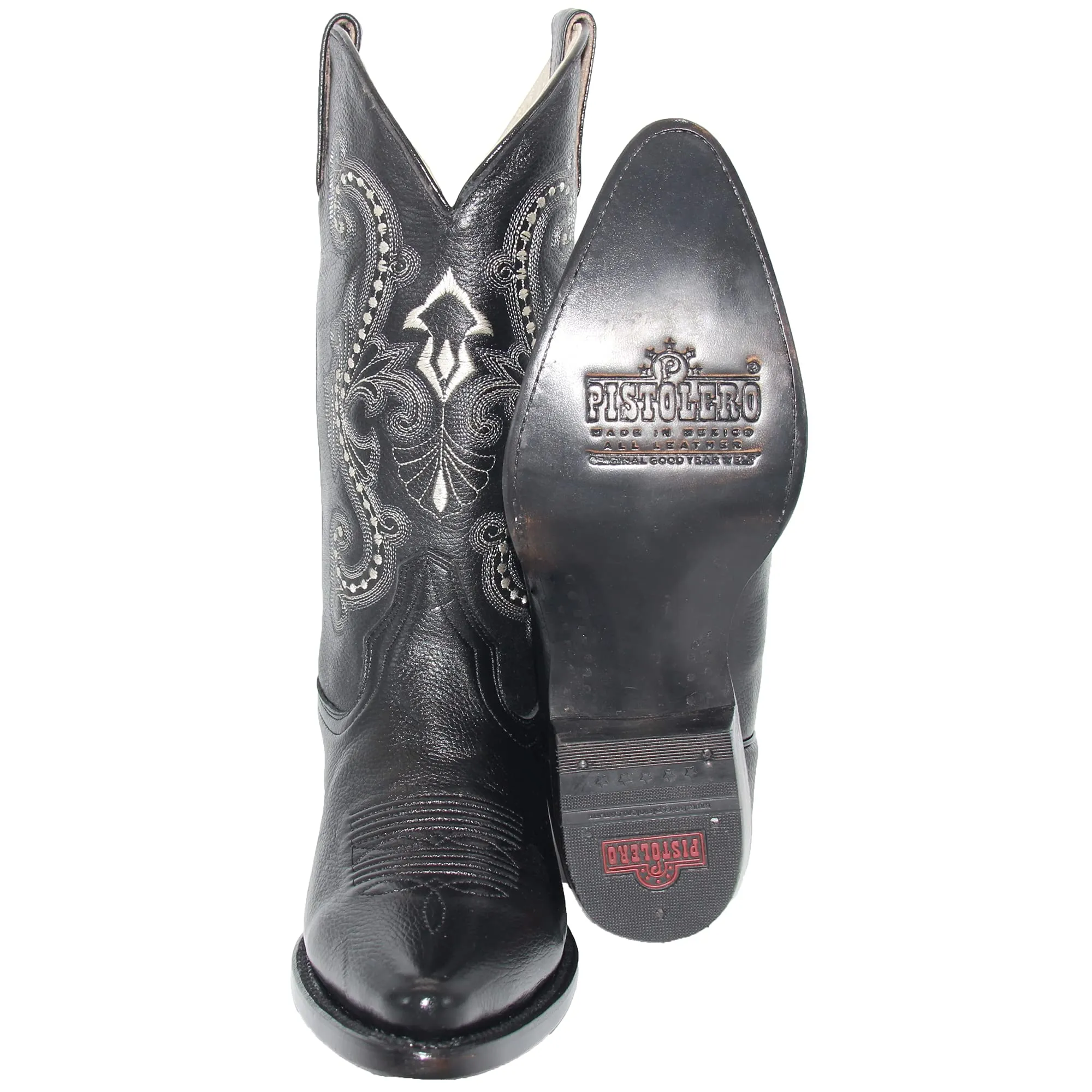 Men’s Genuine Leather J Toe Western Boot