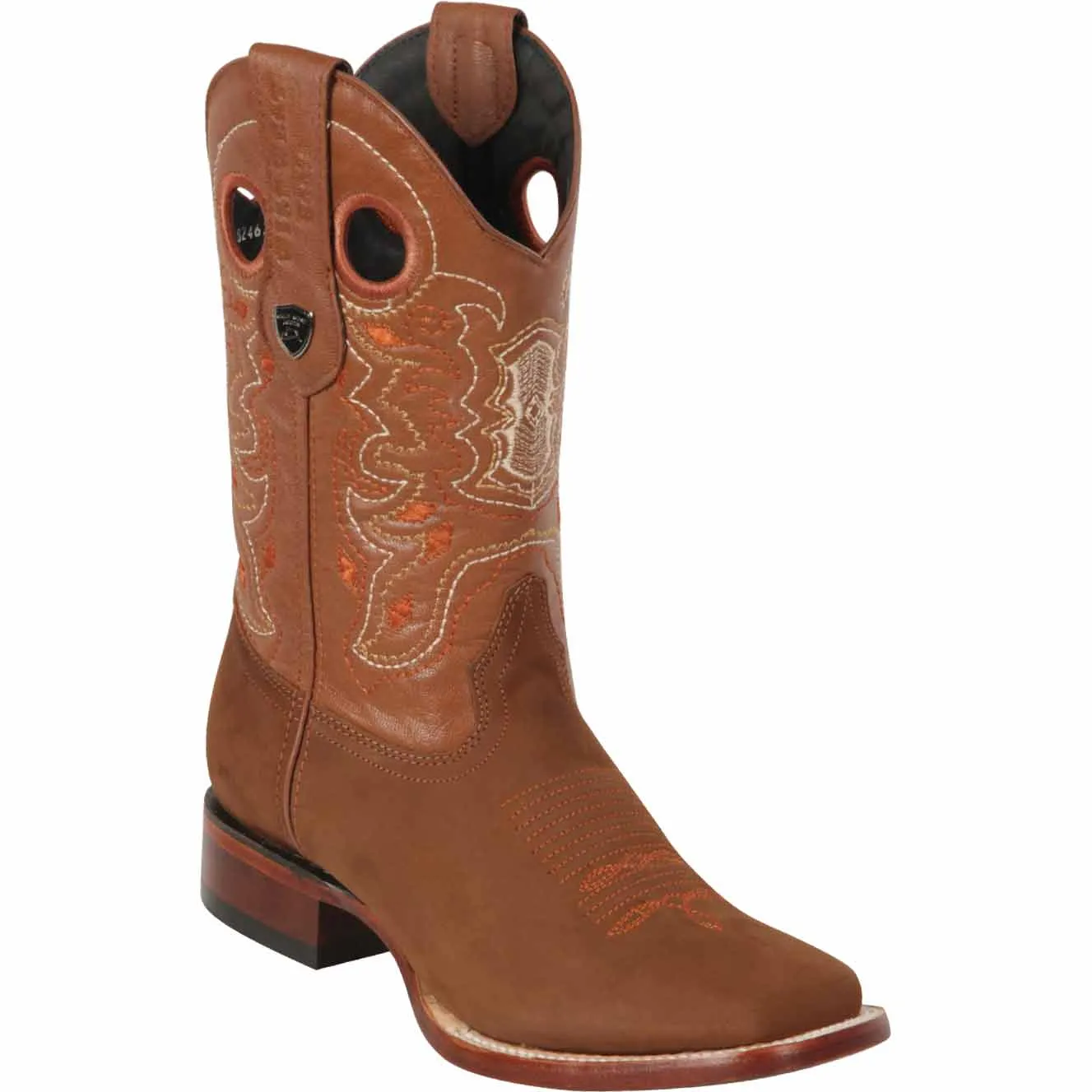 Men's Wild West Genuine Leather Ranch Toe Boot 28246350