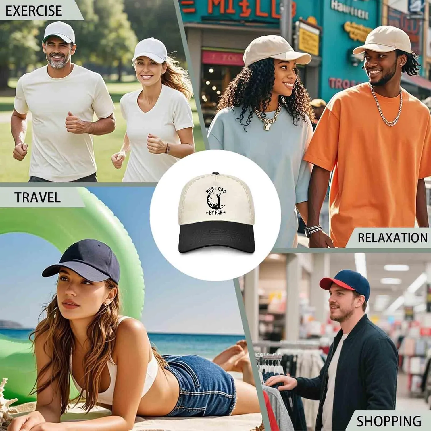 Over Par and Under The Influence Hat Golfer Gifts for Men for Men Golf Birthday Gifts for Mens