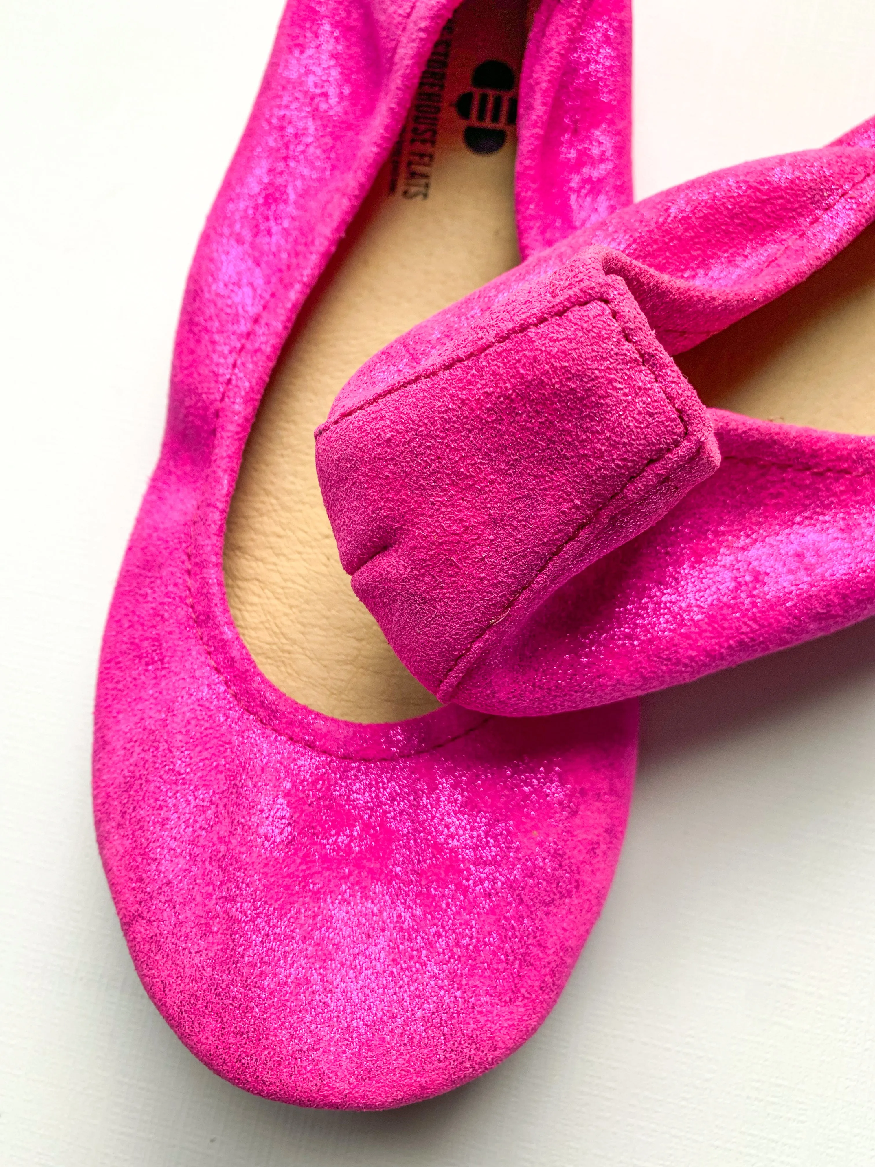 Pink Neon Suede Glam