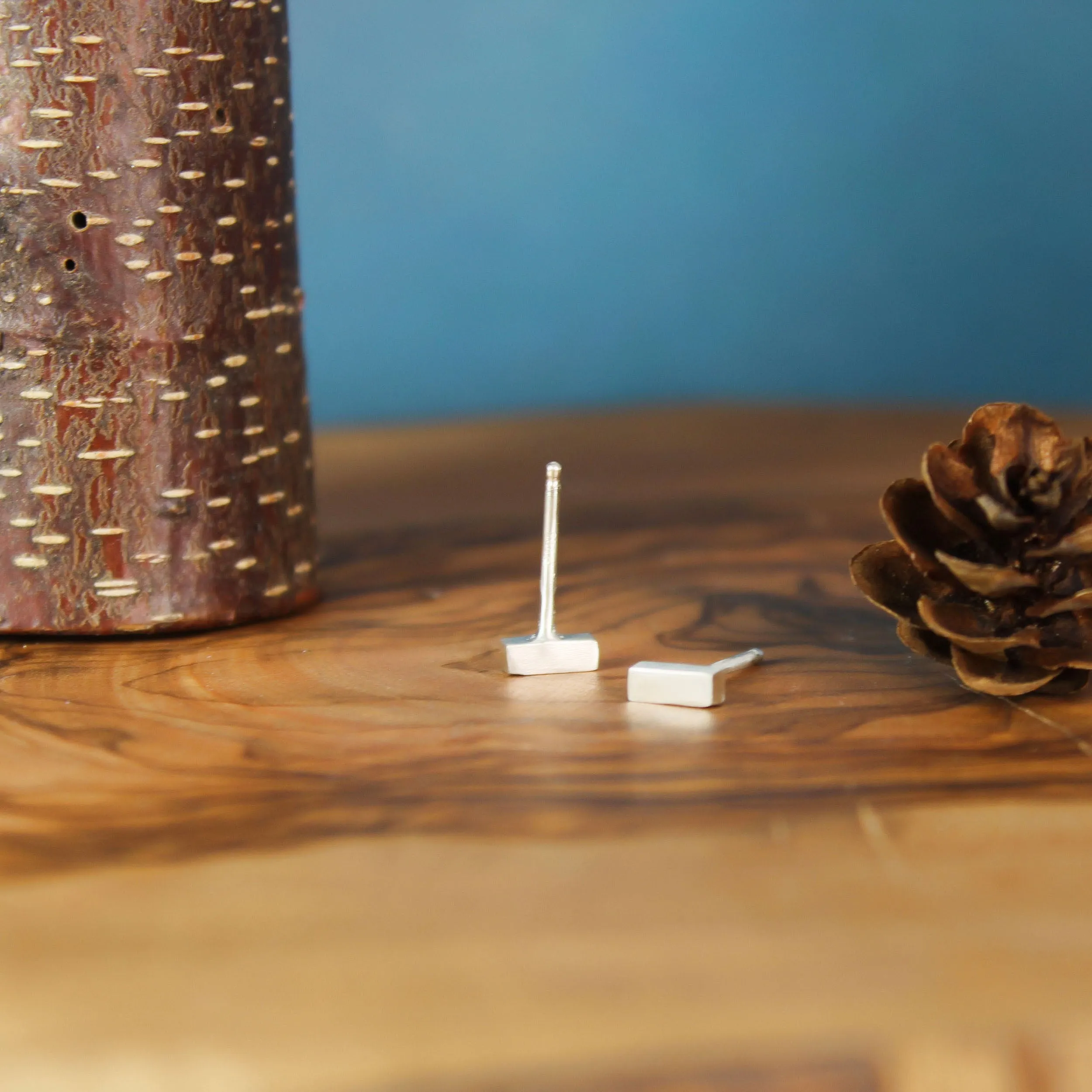 Silver Bar Earrings